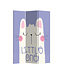 Room Divider 3 Panels W120xH180cm Little One Bunny