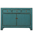 Fine Asianliving Antieke Chinese Dressoir Teal High Gloss B128xD40xH92cm