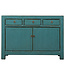 Fine Asianliving Antique Chinese Sideboard Teal High Gloss W128xD40xH92cm