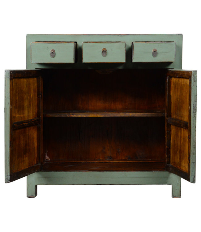 Aparador Chino Antiguo Menta Alto Brillo A102xP40xAlt107cm