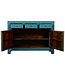 Buffet Chinois Ancien Bleu Haute Brillance L128xP40xH91cm