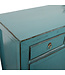 Credenza Cinese Antica Blu Lucida L128xP40xA91cm