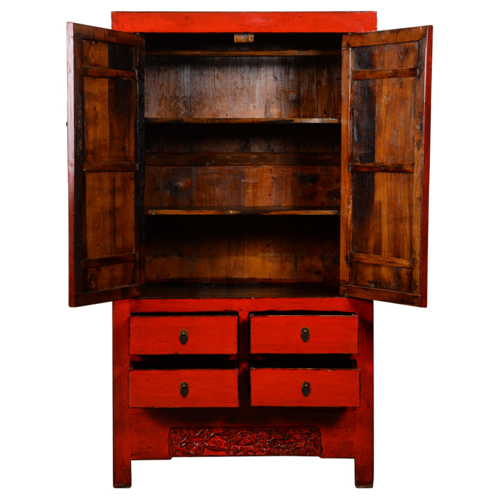 Petite armoire d'apothicaire chinoise ancienne, belle patine
