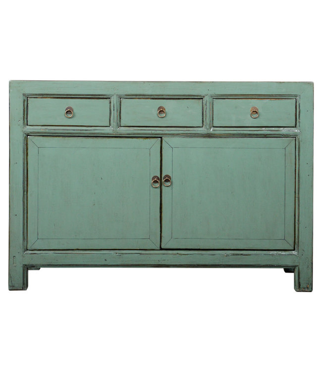 Aparador Chino Antiguo Menta Alto Brillo A128xP40xAlt91cm