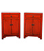 Chinese Bedside Table Red High Gloss W42xD32xH60cm