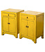 Chinese Bedside Table Yellow High Gloss W42xD32xH60cm