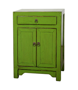 Fine Asianliving Chinese Bedside Table Green High Gloss W42xD32xH60cm