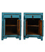 Chinese Bedside Table Blue High Gloss W42xD32xH60cm