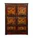 Armadio Tibetano Antico Dipinto a Mano L75xP38xA100cm