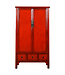 Antiker Chinesischer Schrank Rot Hochglanz B103xT49xH194cm