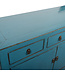 Antique Chinese Sideboard Blue High Gloss W103xD40xH90cm