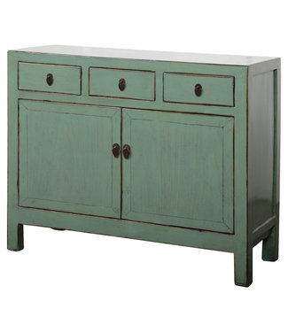 Fine Asianliving Credenza Cinese Antica Menta Lucida L107xP40xA105cm