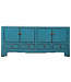 Meuble TV Chinois Ancien Turquoise Haute Brillance L138xP43xH62cm