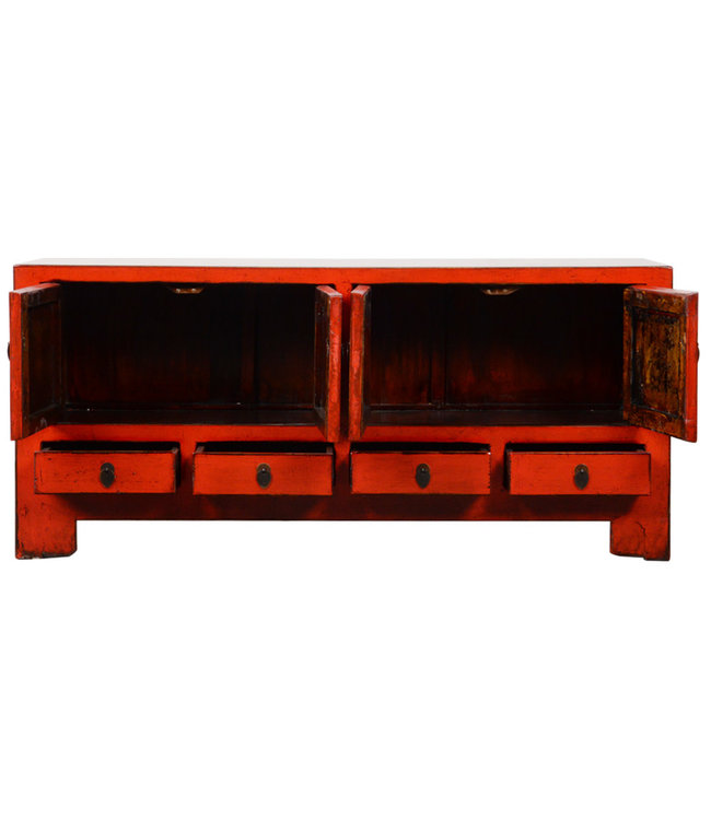 Antique Chinese TV Red High Gloss W137xD39xH63cm Orientique