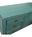 Antique Chinese Sideboard Teal High Gloss W150xD40xH88cm