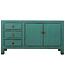 Credenza Cinese Antica Verde Acqua Lucida L150xP40xA88cm