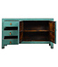 Buffet Chinois Ancien Turquoise Haute Brillance L150xP40xH88cm