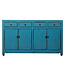 Antique Chinese Sideboard Blue High Gloss W154xD40xH93cm