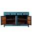 Antieke Chinese Dressoir Blauw High Gloss B154xD40xH93cm