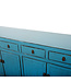 Antique Chinese Sideboard Blue High Gloss W154xD40xH93cm