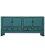 Fine Asianliving Antique Chinese TV Cabinet Teal High Gloss W138xD40xH61cm