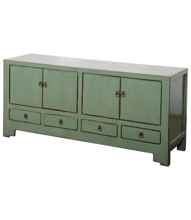 Mueble TV Oriental Antiguo Menta Alto Brillo An138xP40xAl61cm