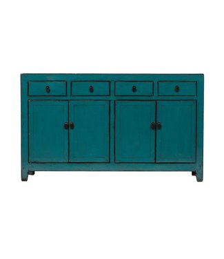 Fine Asianliving Antieke Chinese Dressoir Teal High Gloss B150xD39xH90cm