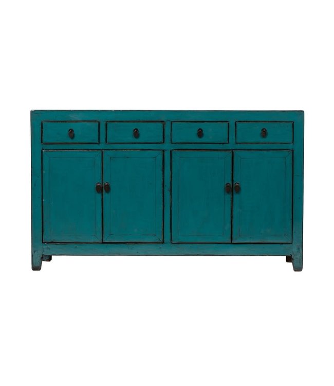 Antieke Chinese Dressoir Teal High Gloss B150xD39xH90cm