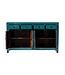 Buffet Chinois Ancien Turquoise Haute Brillance L150xP39xH90cm