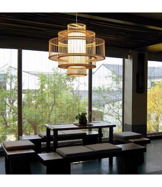 Bamboo Lampshade Natural Lena D50xH48cm