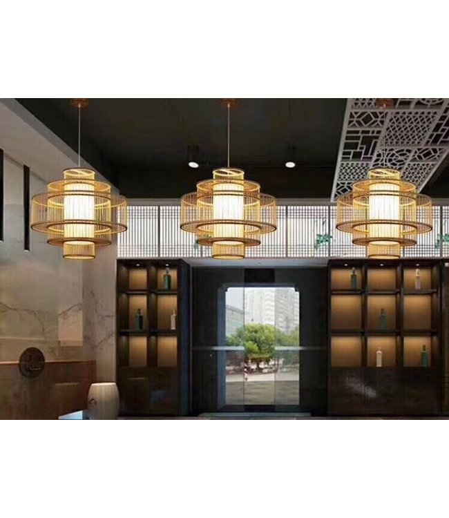 Bamboo Lampshade Natural Lena D50xH48cm