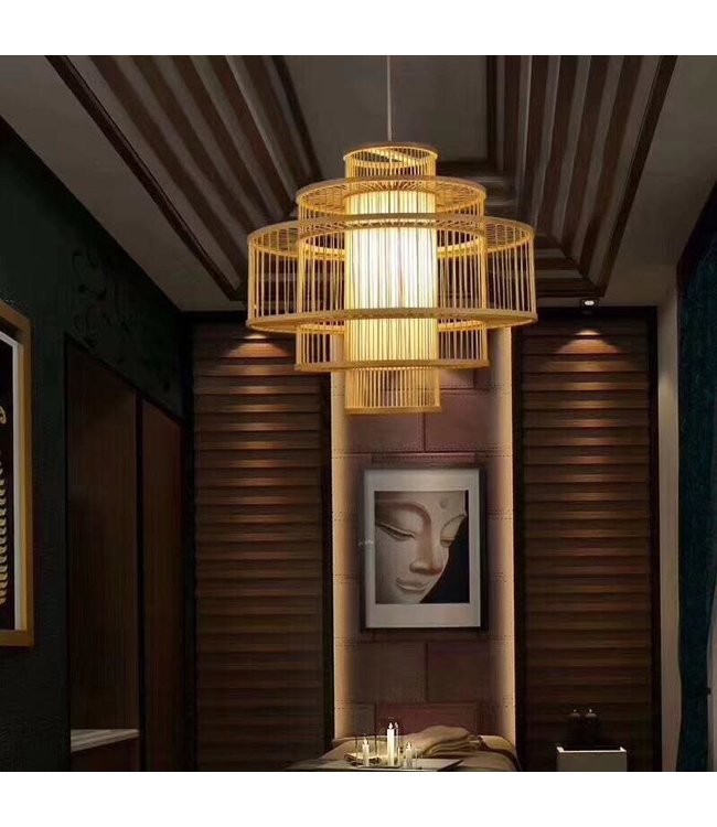 Bamboo Lampshade Natural Lena D50xH48cm