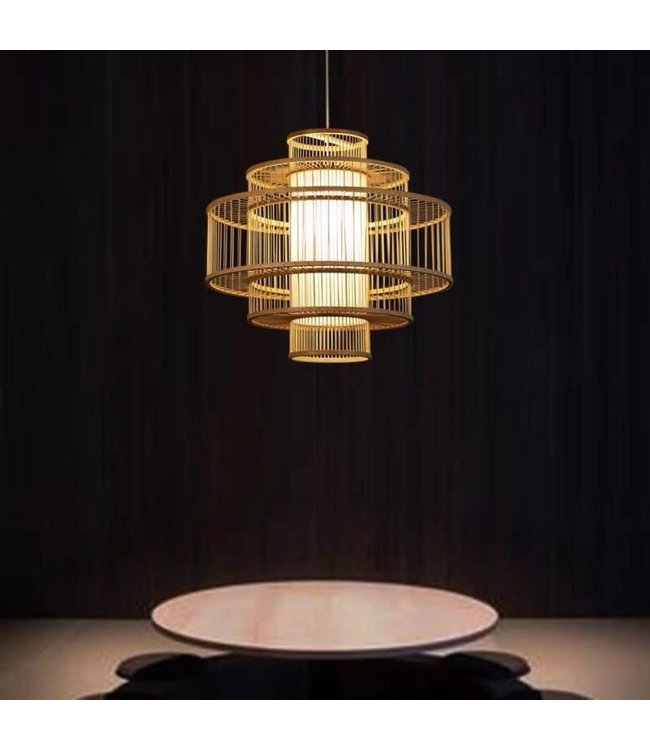 Bamboo Lampshade Natural Lena D50xH48cm
