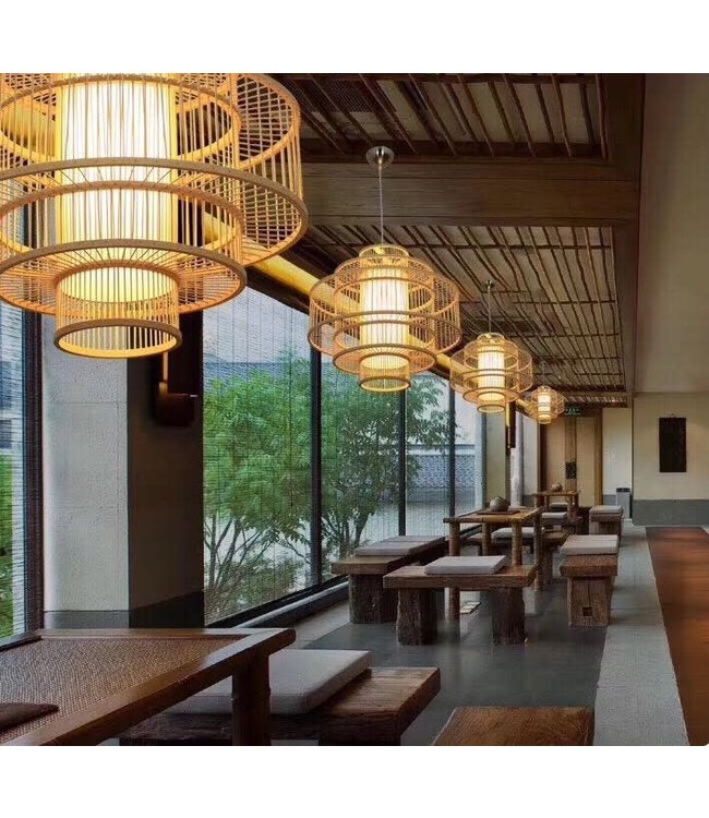 Bamboo Lampshade Natural Lena D50xH48cm