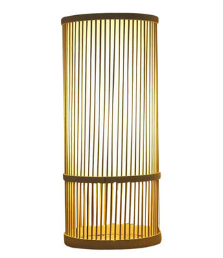 Fine Asianliving Lampe de Table Lampe de Bureau en Bambou - Maya L22xP22xH41cm