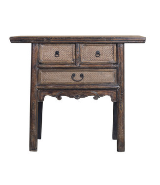 Fine Asianliving Console Chinoise Ancienne Bambou L100xP45xH86cm