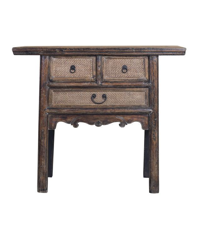 Console Chinoise Ancienne Bambou L100xP45xH86cm