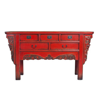 Fine Asianliving Chinese Sidetable Rood B160xD45xH90cm