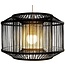 Bamboo Pendant Lamp Black Ceiling Lighting Handmade - Carlson D50xH35cm