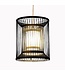 Bamboo Pendant Light Black Handmade - Alex D30xH45cm