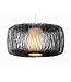 Bamboo Pendant Light Black Handmade - Noah D50xH30cm