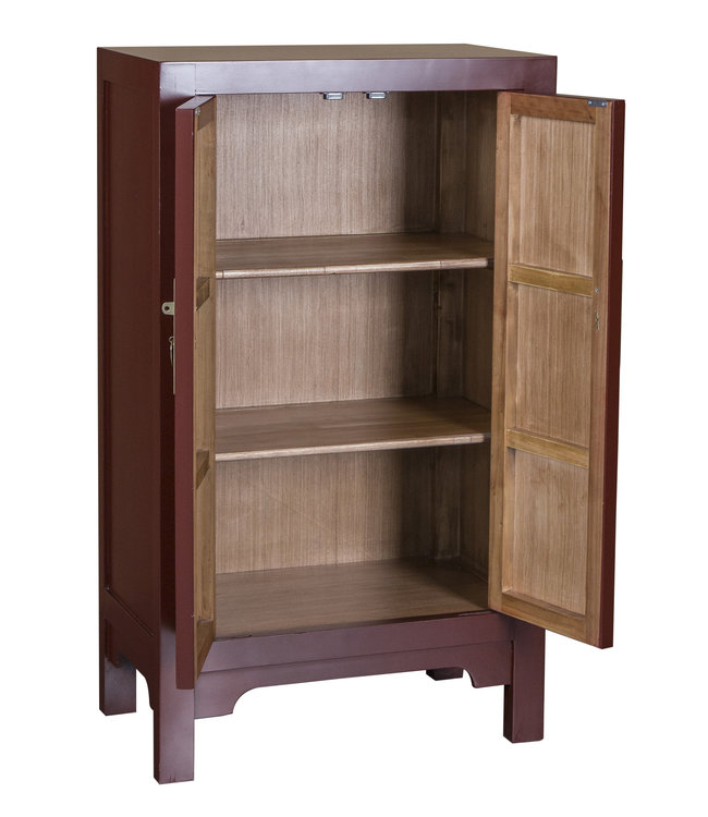 Chinesischer Schrank Scarlet Rot - Orientique Kollektion B70xT40xH120cm