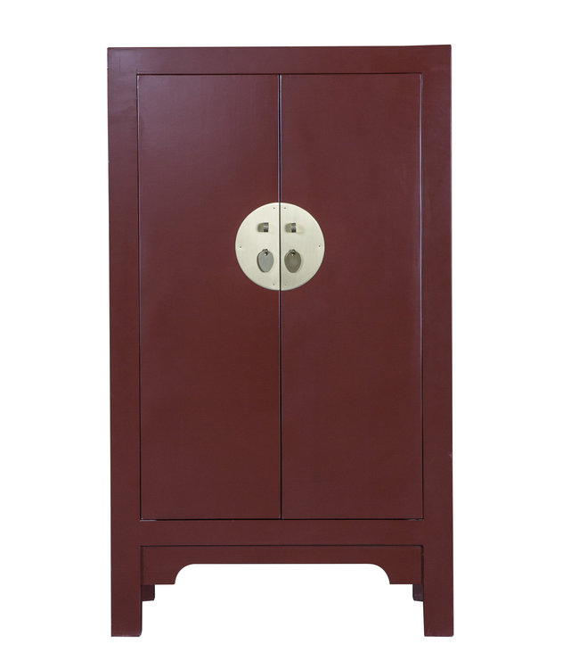Armoire Chinoise Scarlet Rouge - Orientique Collection L70xP40xH120cm