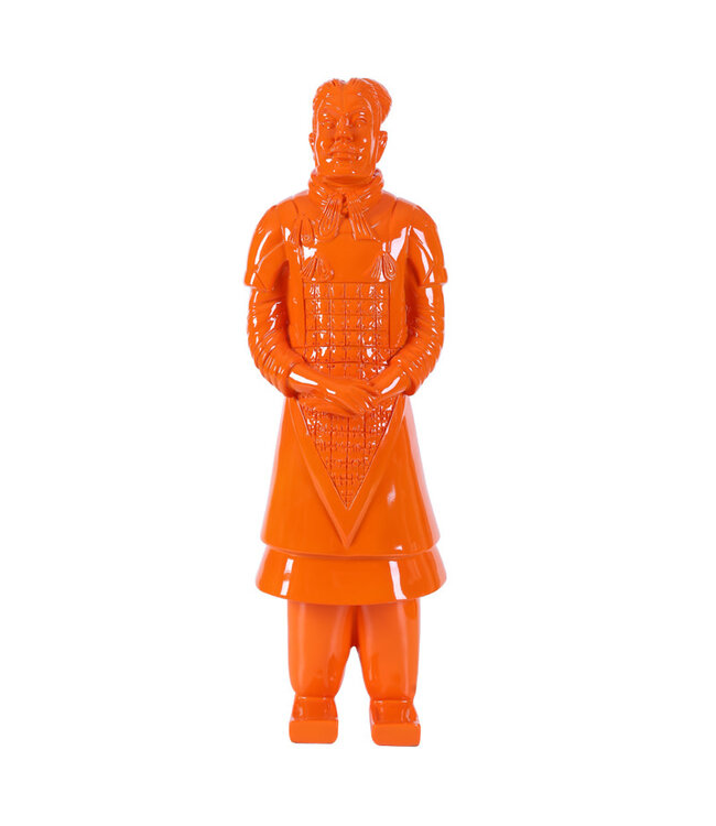 Terracotta Warrior Statue General Orange W17xD15xH48cm