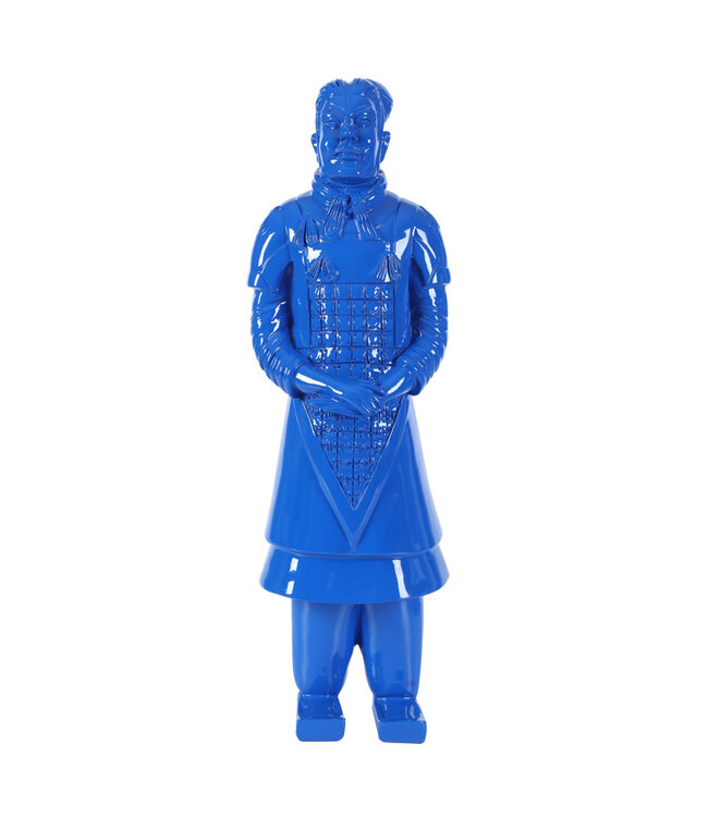 Terracotta Warrior Statue General Blue W17xD15xH48cm