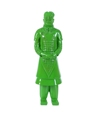 Fine Asianliving Terracotta Warrior Statue General Green W17xD15xH48cm