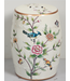 Keramische Kruk Wit Vogels Handgemaakt - Olenna D30xH45cm