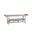 Chinese TV Stand Bench Greige Qiaotou W140xD38xH55cm