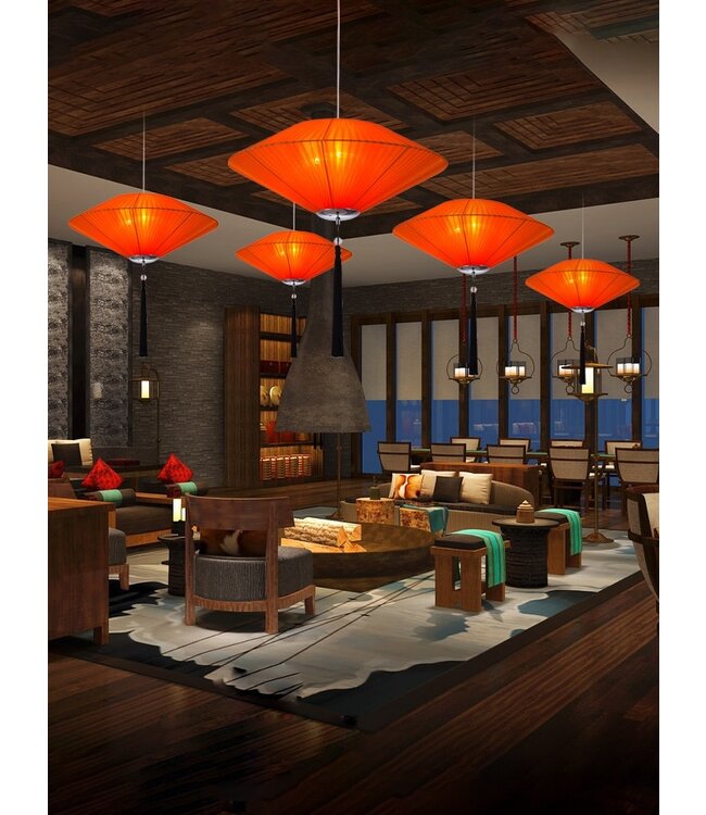 Lampe Chinoise Lucky Rouge D50xH30cm