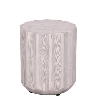 Fine Asianliving Table Basse Béton Imitation Bois - Kenzie D35xH44cm
